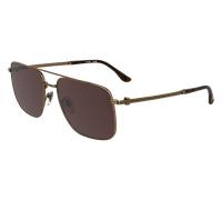 Lacoste Man L272S 750 Sunglasses Metal Gold Red Squared Normal