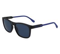 Lacoste Man L604SND 001 Sunglasses Injected Black-opaque Blue Squared