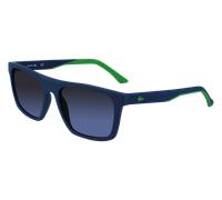 Lacoste Man L957S 401 Sunglasses Bio-inject Blue Blue Squared Normal Shaded