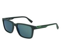 Lacoste Man Lacoste L6032S 301 Sunglasses Bio-inject Green Green Squared Normal Flash