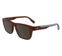Lacoste Man Lacoste L6058S 615 Sunglasses Bio-inject Red Brown Squared Normal