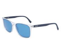 Lacoste Man L882S 414 Sunglasses Injected Transparent Blue Squared Photochromatic Photochromatic