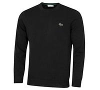 Lacoste Crew Neck Cotton Sweater Size 5 - L Black