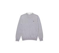 Lacoste Crew Neck Jumper Silver Grey - Organic cotton jersey