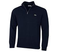 Lacoste Half Zip Logo Mens Sweatshirt - Navy Blue 166