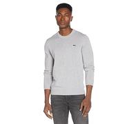 Lacoste Men's Organic Cotton Crew Neck Knit, Grey