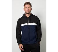 Lacoste Zipped Colour-block Hoodie Black / Navy