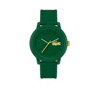 Lacoste Three Hand Quartz Movement Watch for Men LACOSTE.12.12 Hero Collection with White or Green Silicone Bracelet