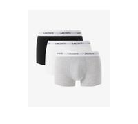 Lacoste Men's 3 Pack Boxer Multi Colour Black - White - Grey | Size: Large Lacoste Multicolor L