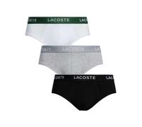 Lacoste Men's 3 Pack Cotton Stretch Briefs, Multicoloured