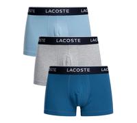 Lacoste Stretch Cotton Logo Boxers Blue Grey White (3 units) - XL