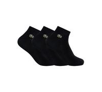 Lacoste Men's 3 Pack Low Socks, Black