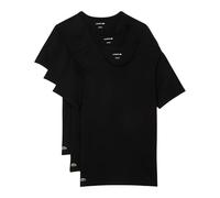 Lacoste Mens 3-Pack Plain Mens T-Shirts - Black 031