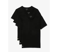 Lacoste Mens 3-Pack Plain Mens T-Shirts - Black 031