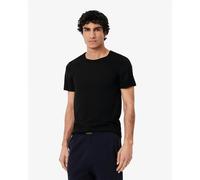 Lacoste Mens 3-Pack Plain Mens T-Shirts - Black 031 - Black 031 - XL