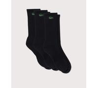3 Pack Crew Socks Black L