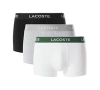 Lacoste 3 Pack Cotton Trunks, Grey, Size Xl, Men Grey