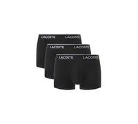 Lacoste Men's 3-Pack Stretch Cotton Trunks, Noir, M