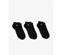 Lacoste Mens 3-Pack Trainers Socks - Black/Black-Black 8VM - Black/Black-Black 8VM - UK9-12 EU43-46