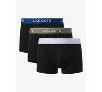 Lacoste Men's 3pk Cotton Rich Trunks - M - Black Mix, Black Mix,Navy Mix