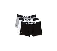 Lacoste Men's 5:2083 Underwear, Black/White/Silver China, L