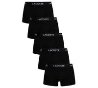 Lacoste Men's 5 Pack Cotton Stretch Trunks, Black
