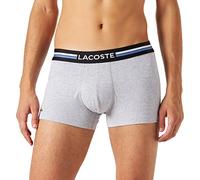 LACOSTE Men's 5H3386 Underwear, Argent Chine/Baobab-Marin, M