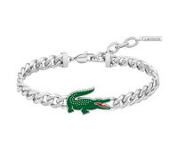 Lacoste Men's ARTHOR Collection Chain Bracelet in Stainless Steel with a Crocodile-Shaped Charm - 2040226