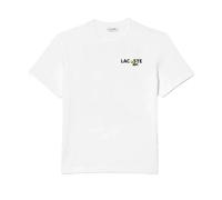 Lacoste Mens Back Print Heavy Cotton T-Shirt - White - S - White