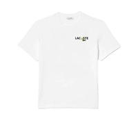 Lacoste Mens Back Print Heavy Cotton T-Shirt - White - XL - White