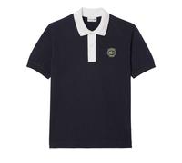 (L, Blue) Lacoste Mens Badge Classic Polo Shirt