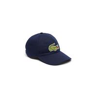Lacoste Unisex Adjustable Organic Cotton Twill Cap - Blue - One Size