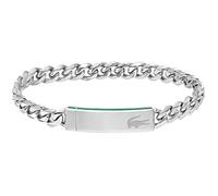 Lacoste Men's BASELINE Collection Chain Bracelet in Stainless Steel with an Engraved Plaque - 2040081