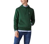 Lacoste Mens Basic Fleece Hoodie Green S