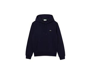 Lacoste Mens Basic Fleece Hoodie Navy XXL