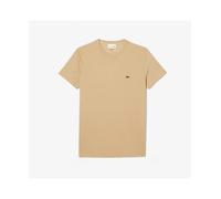 LACOSTE Mens Beige Small Logo Short Sleeve T-Shirt XS BNWT 1991