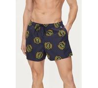 LACOSTE Mens Blue Printed Regular Fit Swim Shorts Small BNWT Ref C2698