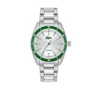 Lacoste Men's Boston Silver-Tone Dial Silver-Tone Stainless Steel Bracelet Watch