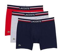 Lacoste Men's Boxer Briefs 3-Pack French Flag Iconic Lifestyle - - S