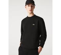 Lacoste Mens Brand Logo Solid Black Sweater