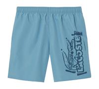 Lacoste Mens Branded Swim Trunks in Blue - Size Medium