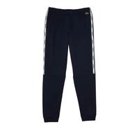Lacoste Mens Branded Tape Jogging Bottoms - Blue - XS - Blue - 100% Brushed cotton