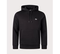 Lacoste Mens Basic Fleece Hoodie Black L