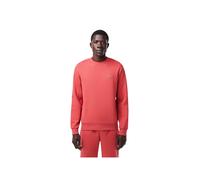 Lacoste Mens Brushed Fleece Sweatshirt in Red Cotton - Size X-Small