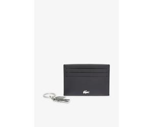 Lacoste Men's Cardholder & Keyring Set Black Lacoste Black