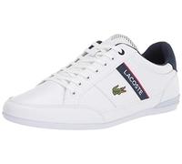 Lacoste - Mens Chaymon 0120 2 CMA Shoes, 9.5 UK, White/Navy/Red