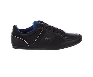 Lacoste Men's Chaymon 218 1 Fashion Sneaker (8.5 M US, Black/Blue)