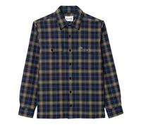 Lacoste Mens Checked Oversized Overshirt - Navy - Navy - 16.5 in
