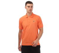 Lacoste Mens Classic Fit L.12.12 Original Piqué Polo Shirt in Orange Cotton - Size Small