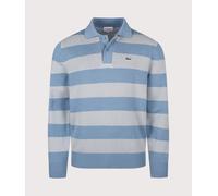 Lacoste Mens Classic Fit Long Sleeve Knitted Polo Shirt - Colour: VDB Aral/Shell Grey - Size: 5/L